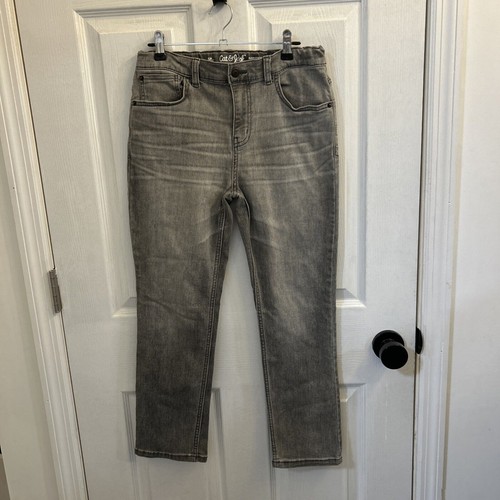 NEW Boys' Super-Stretch Slim Jeans - Cat & Jack, Gray, Size 14