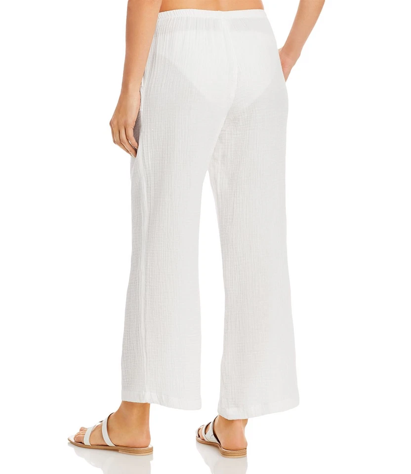 Pantalones de playa J. Valdi cubre natación blancos talla grande Foto 2 de 2