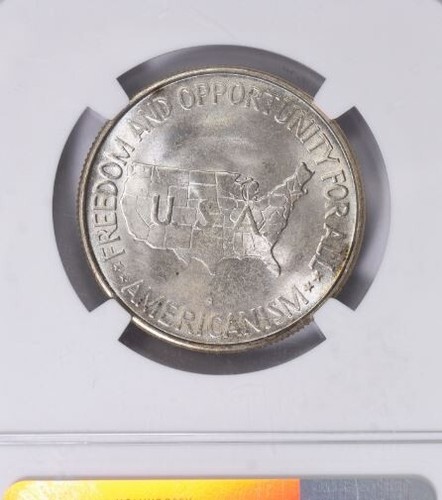 1954 S Washington Carver Commemorative Silver Half Dollar NGC MS67, PCGS $4,250 - Picture 8 of 8