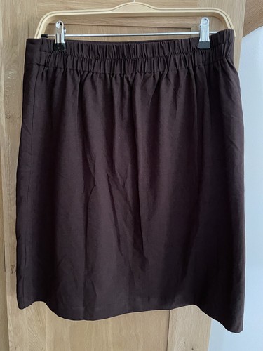 Nomads Autumn Embroidered Brown Jersey Skirt, Size 12 - Picture 3 of 5