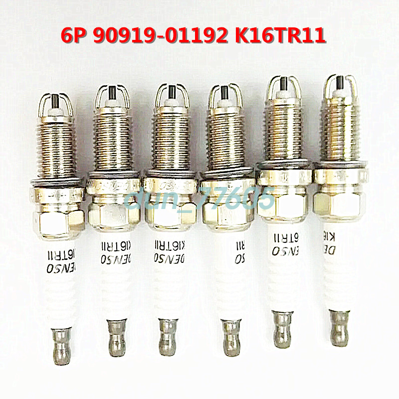 6P 90919-01192 K16TR11 2000-04 Toyota Tundra  1995-04 TACOMA V6 3.4L SparkPlugs