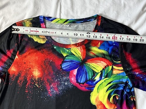 Plus Size Women Tunic Long Tops Tee Ladies Casual Loose Boho T-Shirts Blouse 2X - Bild 6 von 9