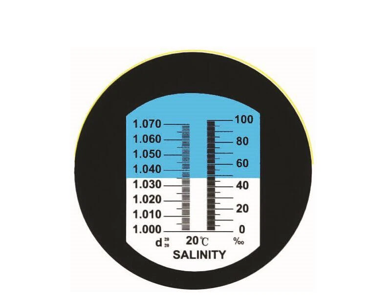 Refraktometer Salinität Salz Aquarium, Salzgehalt:0-100‰ Dichte:1.000-1.070 - Bild 3 von 4