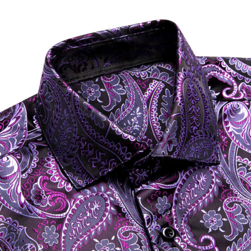 Mens Shirts Blue Long Sleeve Button Down Dress Shirt S-3XL Casual - Picture 5 of 111