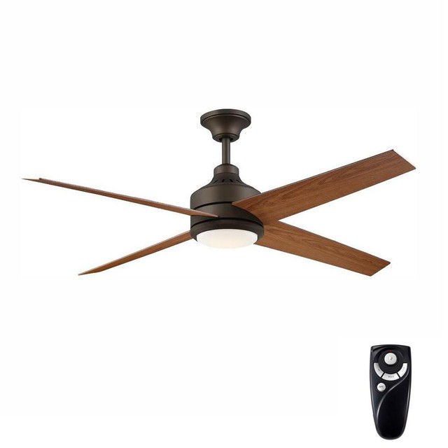 Home Decorators Mercer 56 in. LED Indoor Oil Rubbed Bronze Ceiling Fan
