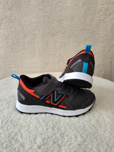 New Balance 650 Boys Sneakers 1 Gray Logo Print Mesh Fresh Foam Athletic Shoes - Picture 5 of 18