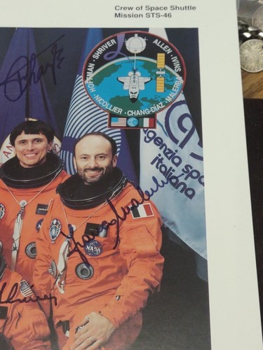 Original 1992 NASA STS-46 Space Shuttle Atlantis 7 of 7 Crew Signed Color Litho - Bild 5 von 7