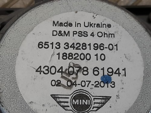 MINI (BMW) MINI R56 2006-2015 Right Drivers Tweeter Speaker 6513342819601 - Picture 8 of 15