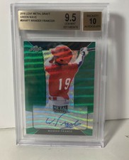2018 LEAF DRAFT METAL WANDER FRANCO AUTO 1/ 5 GREEN WAVE BA-WF1  BGS 9.5-10 AUTO