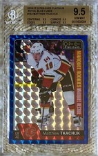 2016-17 OPC PLATINUM ROYAL BLUE /99 MATTHEW TKACHUK RC BGS 9.5 TRUE GEM