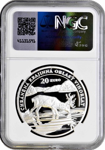 Slovakia 20 euro 2023, NGC PF69 UC, "Protected Landscape Area - Vihorlat" silver - Picture 2 of 2