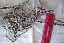 Vintage Antique Cotton or Cotton and Rayon Narrow Thin Lace Trim