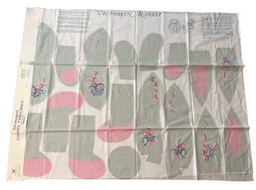 Tessuto da damigella vittoriana modelli di ritaglio coniglio per realizzare coniglietti imbottiti - Foto 1 di 9