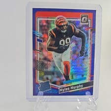 2023 Panini Donruss Optic - Rated Rookie Blue Hyper Prizm #222 Myles Murphy (RC)