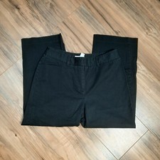 Charter Club Katherine Fit Cropped Black Pant Size 6 Petite