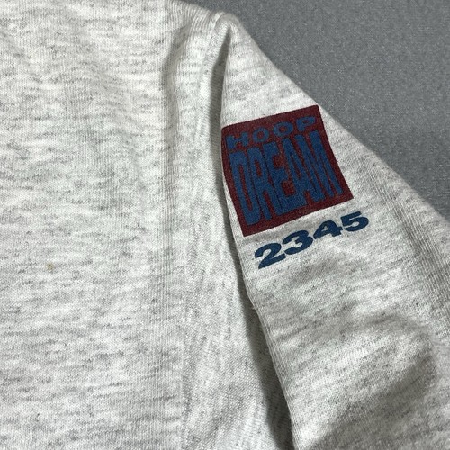 Hoop Dreams Shirt Mens XL Gray Crew Basketball Mike Michael Slam Gear 90s - Picture 6 of 13
