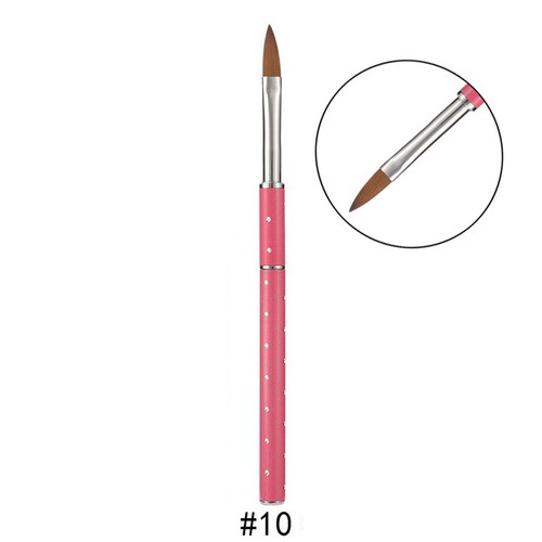 Kolinsky Sable Acrylic Nail Art Brush Manicure Powder Tool UV Gel Carving Pe ↷ - Picture 29 of 30