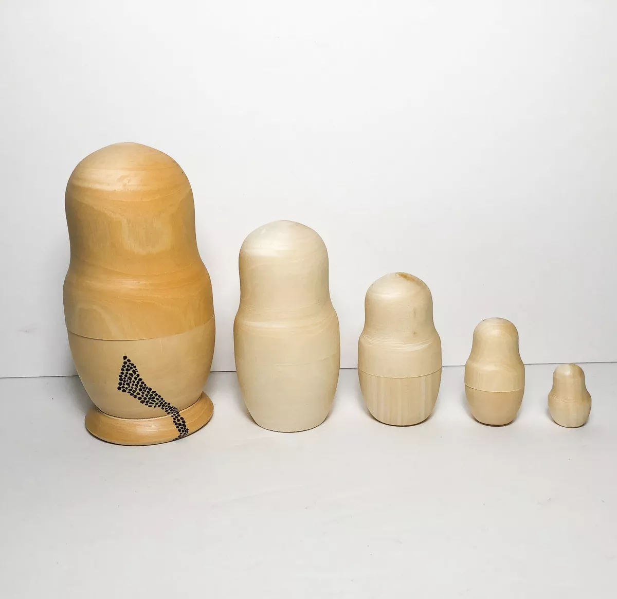 Unfinished cheap nesting dolls