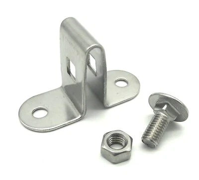 ZAUN-ANHALT Fissaggio Recinzione Recinzione Doppia Asta Staffa Supporto Montaggio Accessori 5 x