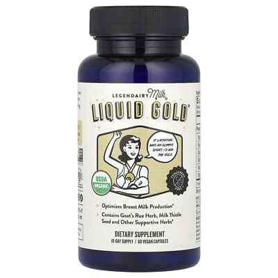 Legendairy Milk, Liquid Gold, 60 vegane Kapseln (Ziegenraute)