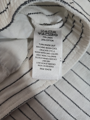 Rachel Zoe Linen Blend Wide Leg Striped Pants Womens Size Medium - Picture 9 of 9