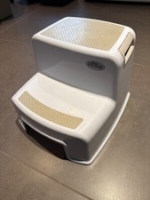 Dual Height 2 Step Stool for Kids  Slip Resistant Soft Grip Toddler's Stool for