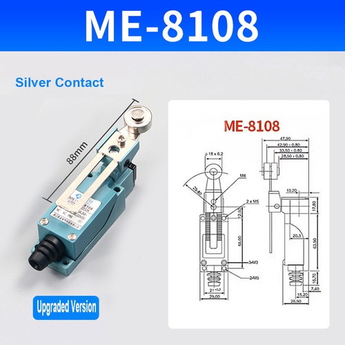 2X TZ-8108 Momentary Roller Arm Limit Switch for CNC Mill Plasma Upgrade Version - Picture 7 of 7