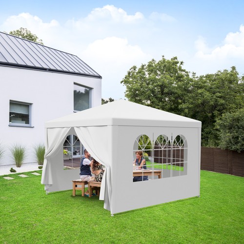 10'x10' Outdoor Canopy Tent Gazebo Shelter Party Wedding Tent Event w/Sidewalls - Picture 12 of 15