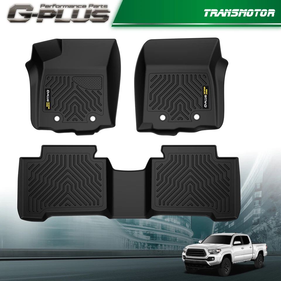 Tapetes forros adequados para Toyota Tacoma 2018-2023 cabine dupla TPE para todas as condições climáticas - Imagem 3 de 4