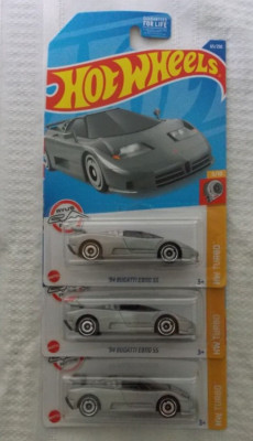 Hot Wheels Lot Of 3 '94 Bugatti EB110 SS HW Turbo Silver