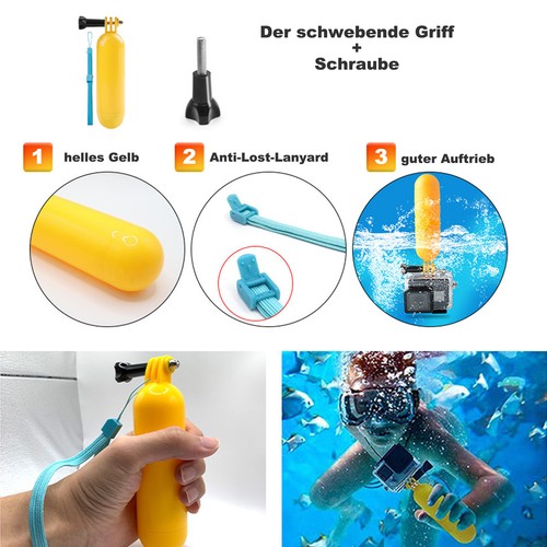 52 in 1 Action Kamera Zubehör Set Kompatibel mit GoPro Hero 12 11 10 9 7 6 5 4 - Bild 14 von 14