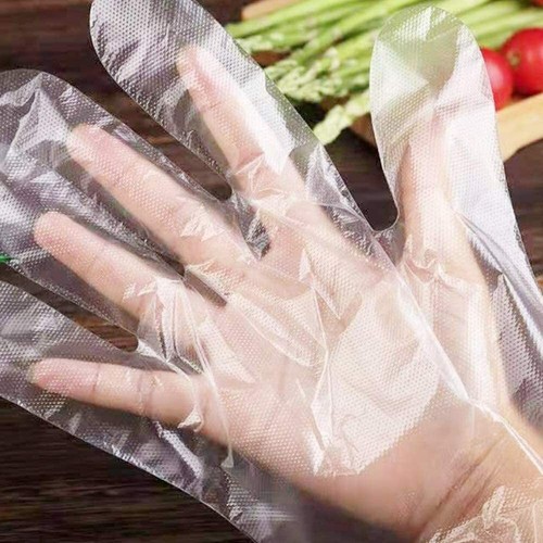 50 un. guantes desechables transparentes preparación de alimentos limpieza catering belleza hogar - Imagen 7 de 10