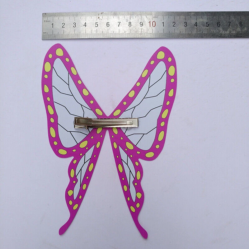 Demon Slayer Tsuyuri Kanawo Kochou Shinobu Butterfly Hairpin Headwear Cos Prop - Image 3 of 4