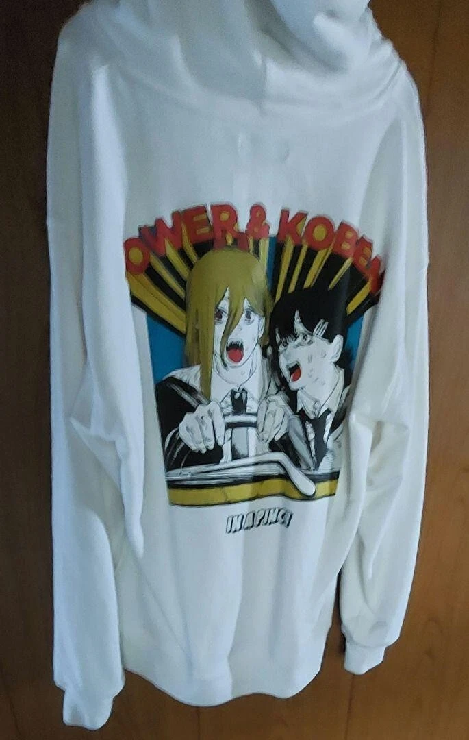 Size XL glamb x Chainsaw Man Collaboration Power & Kobeni Hoodie White Japan
