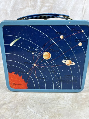 1954 Space Cadet - Tom Corbett Metal Lunchbox with Thermos READ DESCRIPTION JS - Picture 4 of 20