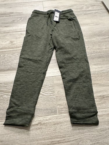 NWT Vineyard Vines Boys Heathered Performance Joggers Cypress Green Size 7 - Picture 1 of 3