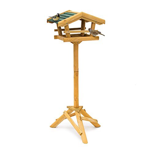 Relaxdays casa para pájaros con soporte HBT 100 x 37 x 43 cm casa para pájaros de madera - Imagen 1 de 7