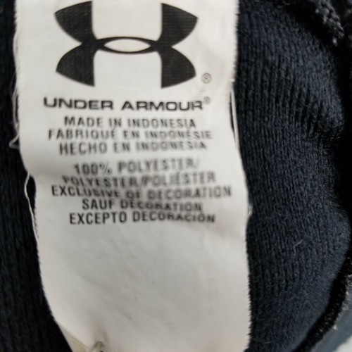 Under Armour Unisex Black Mock Neck Full Zip Loose Fit Track Jacket Size Small - Picture 10 of 10