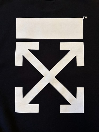 Off-White Kids Rubber Arrow Logo Black Sweatshirt - Size 8Y - FREE SHIPPING - Picture 5 of 5