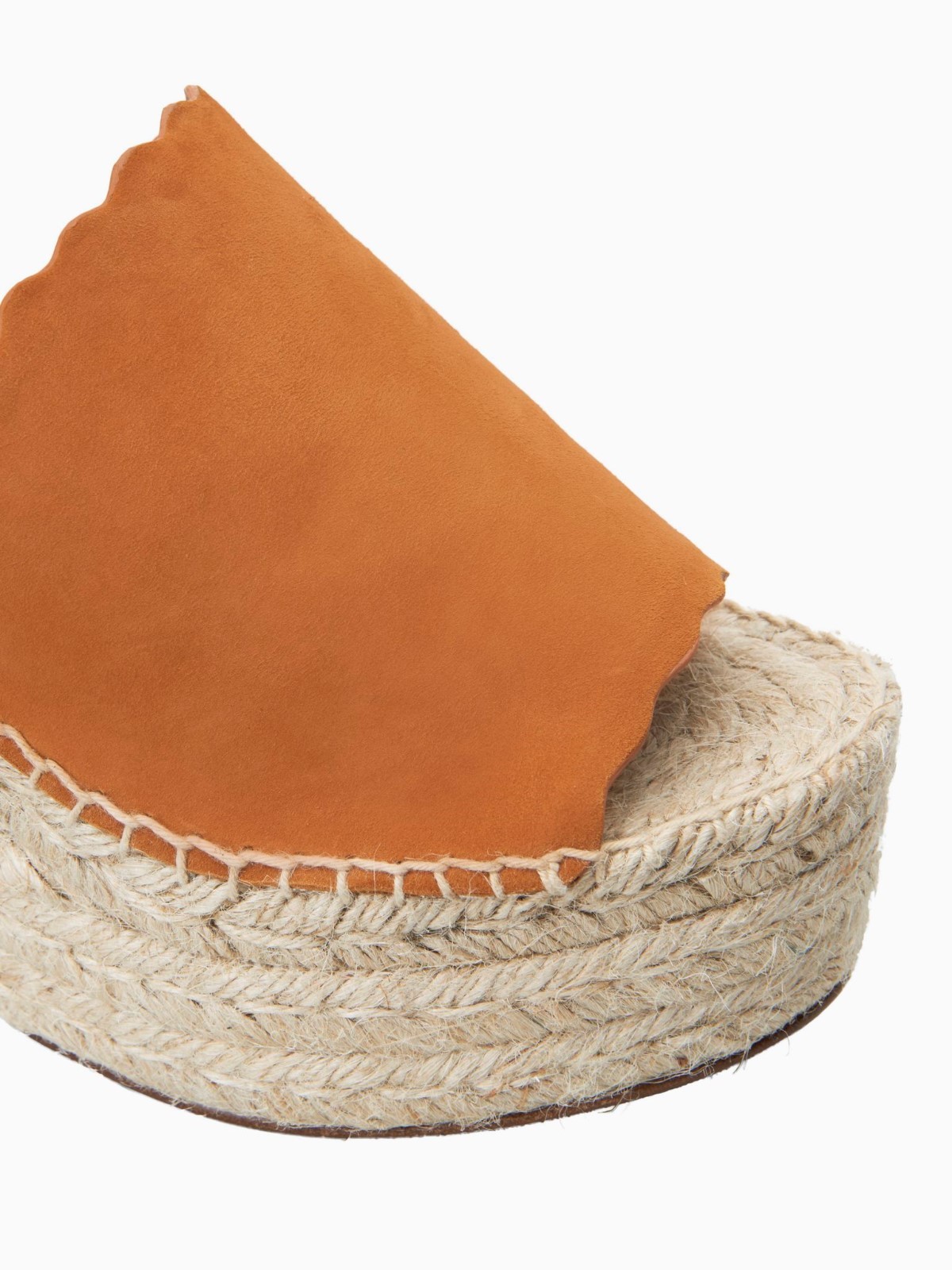 CHLOE CHLOE CHLOE Lauren Espadrille Wedge in Ochre Suede Sz 40 9.5 10 in box 660 4c7c32 CHLOE CHLOE CHLOE Lauren Espadrille Wedge in Ochre Suede Sz 40 9.5 10 in box 660 4c7c32