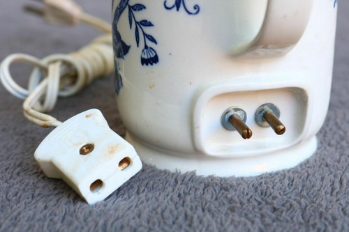 Instant Boiling Tea Water Blue White China Hot Water Pot Pictcher Old XH - Picture 7 of 10