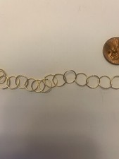 14kt Gold filled 10mm circle cable chain 5ft