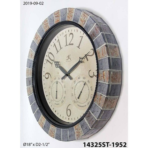 Infinity Instruments Home 18"W Glass Plastic Quartz Analog Round Multi-Colored - Picture 3 of 5