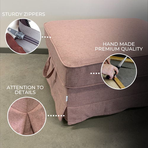 Cubierta cómoda para reposapiés Ektorp - mezcla de cachemira tela a prueba de... - Imagen 5 de 28