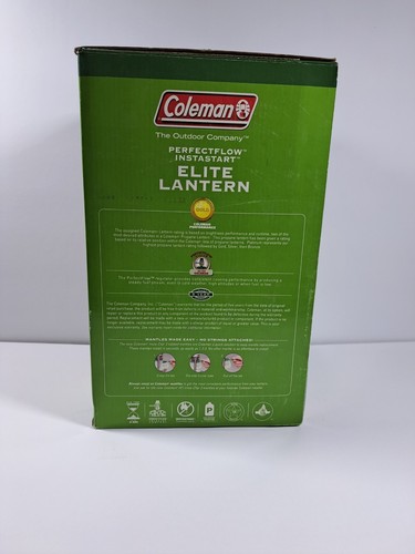 Coleman Elite Perfect-Flow InstaStart  Propane Lantern Green  New In Box - Picture 3 of 9