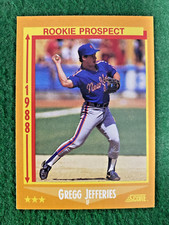 1988 Score #645 RC Gregg Jeffries New York Mets MLB