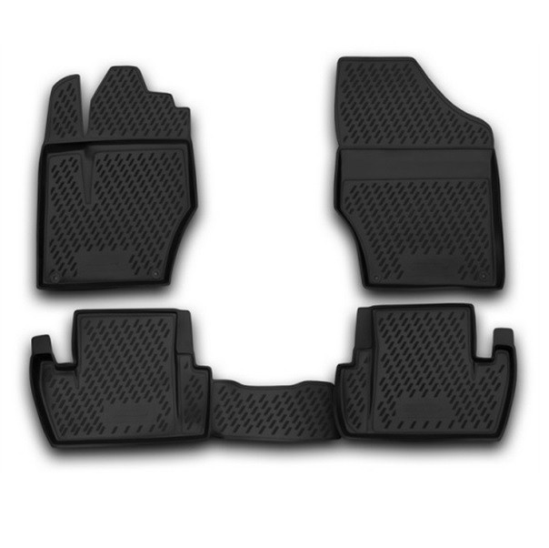 Tapis de sol Peugeot 308 auto en caoutchouc noir de rechange pour berline 2007-2013