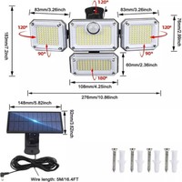 3000LM 333 LED Solar Lights Outdoor Waterproof Motion Sensor Security Wall Lamp 13