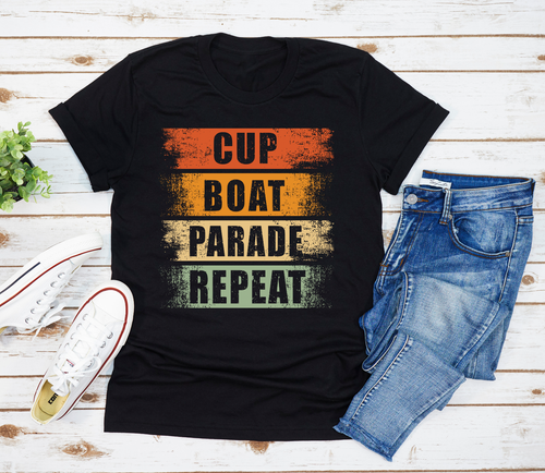 Cup Boat Parade Repeat Shirt T-Shirt 