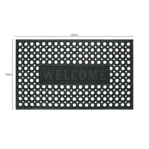Rubber Non Slip Door Mat Outdoor Indoor Assorted Doormat Natural Welcome Doormat - Picture 41 of 64